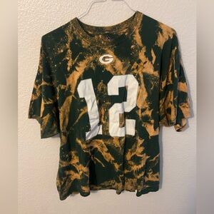 NFL Green Bay Packers Aaron Rodger’s Tie Dye Shirt 2XL Majestic cotton football